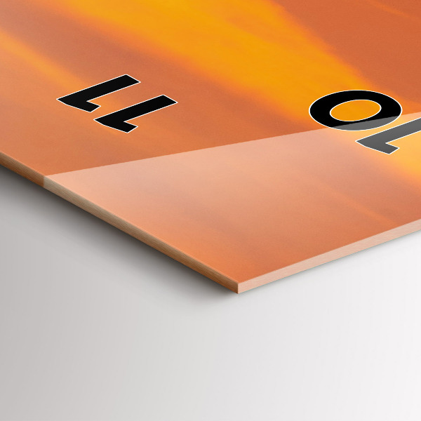 Téglalap alakú üvegóra Este a Balaton