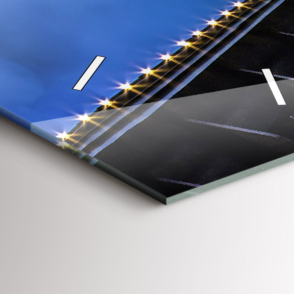 Téglalap alakú üvegóra Sziklás part a híd alatt