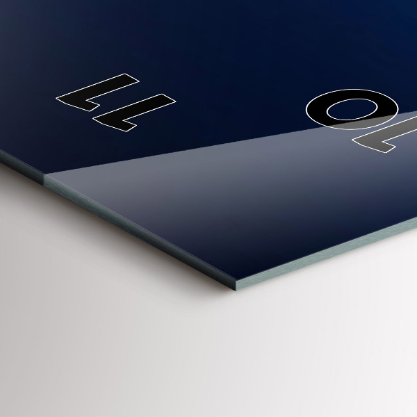 Téglalap alakú üvegóra Folyó-hegység táj