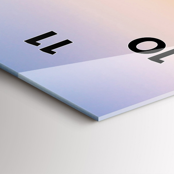 Téglalap alakú üvegóra Tengeri táj