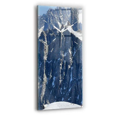 Téglalap alakú üvegóra Alpok hegység télen