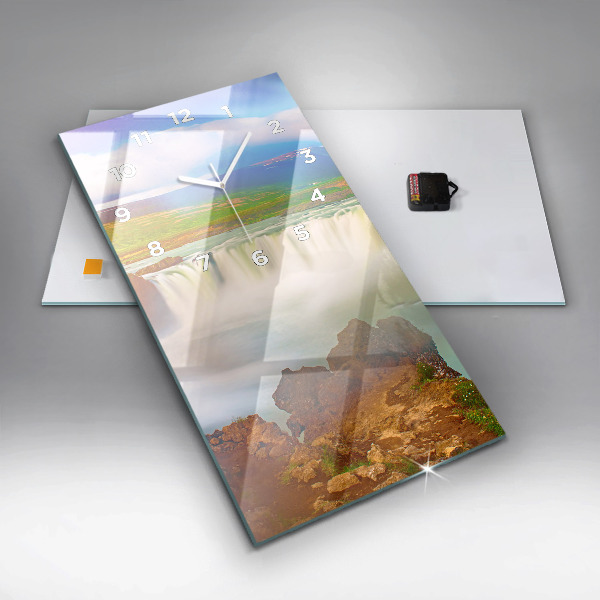 Téglalap alakú üvegóra Godafoss Izlandon