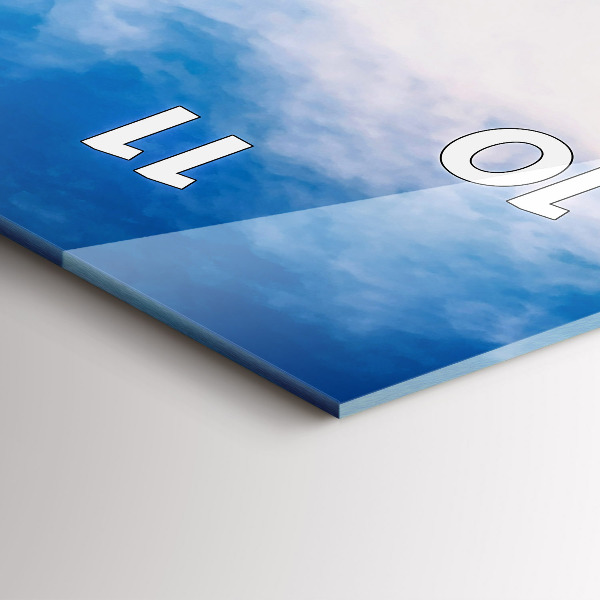 Téglalap alakú üvegóra Vízesés Izlandon