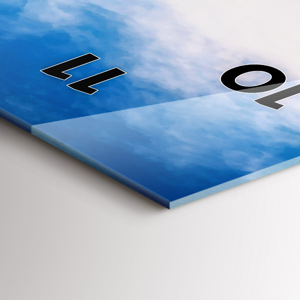 Téglalap alakú üvegóra Vízesés Izlandon