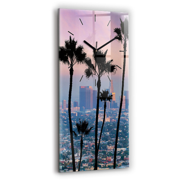 Téglalap alakú üvegóra Los Angeles-i naplemente
