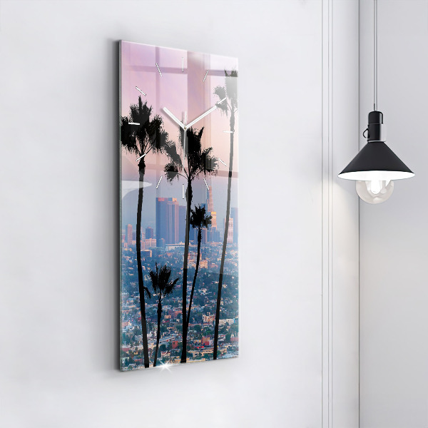 Téglalap alakú üvegóra Los Angeles-i naplemente
