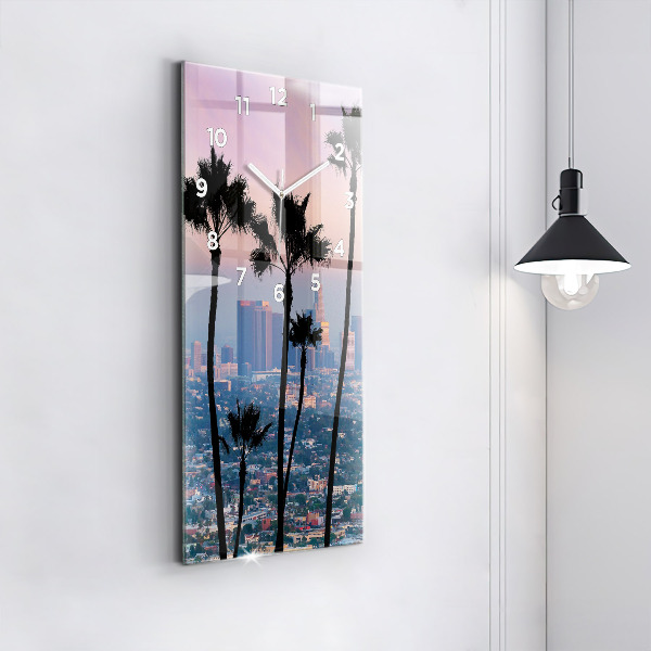Téglalap alakú üvegóra Los Angeles-i naplemente