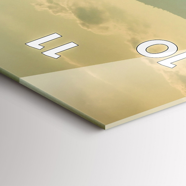 Téglalap alakú üvegóra Hegyi táj