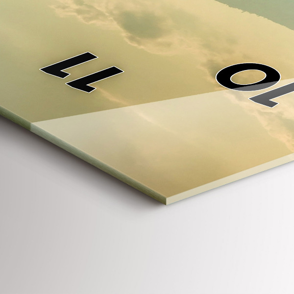 Téglalap alakú üvegóra Hegyi táj