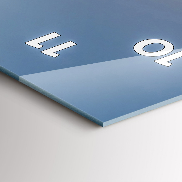 Téglalap alakú üvegóra Hegyi táj