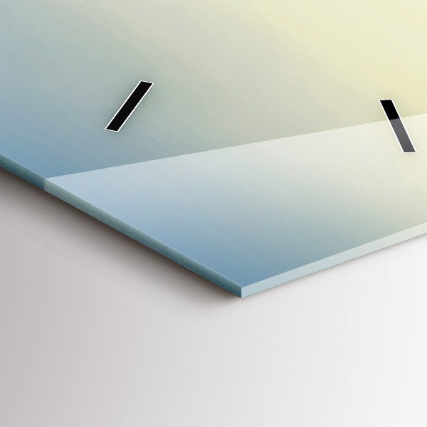 Téglalap alakú üvegóra Naplemente a hegyek felett