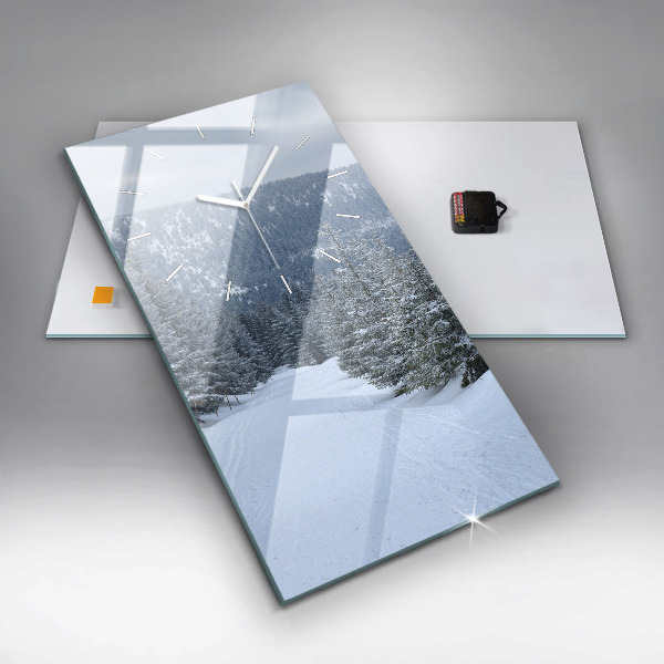 Téglalap alakú üvegóra Cseh óriáshegység télen