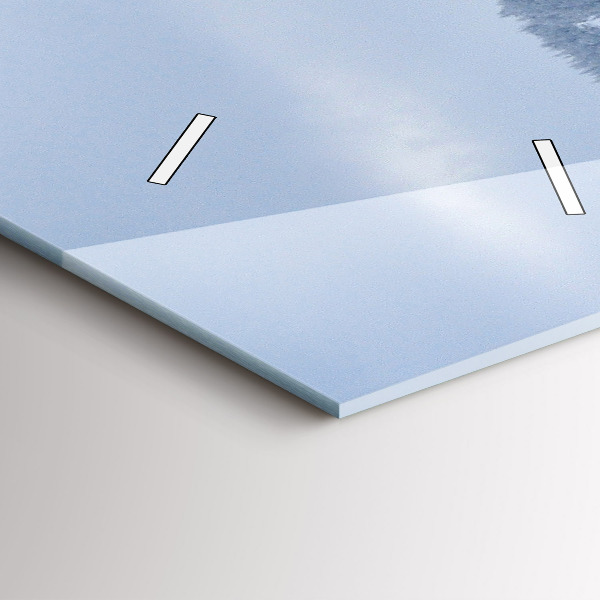 Téglalap alakú üvegóra Cseh óriáshegység télen