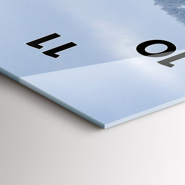 Téglalap alakú üvegóra Cseh óriáshegység télen