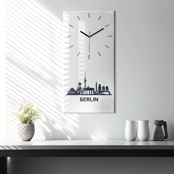 Téglalap alakú üvegóra Berlin város illusztráció