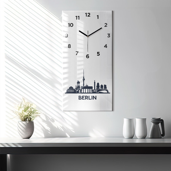 Téglalap alakú üvegóra Berlin város illusztráció