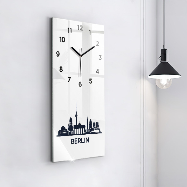 Téglalap alakú üvegóra Berlin város illusztráció