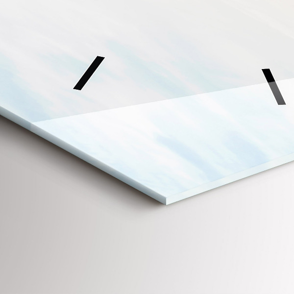 Téglalap alakú üvegóra Naplemente a tenger felett