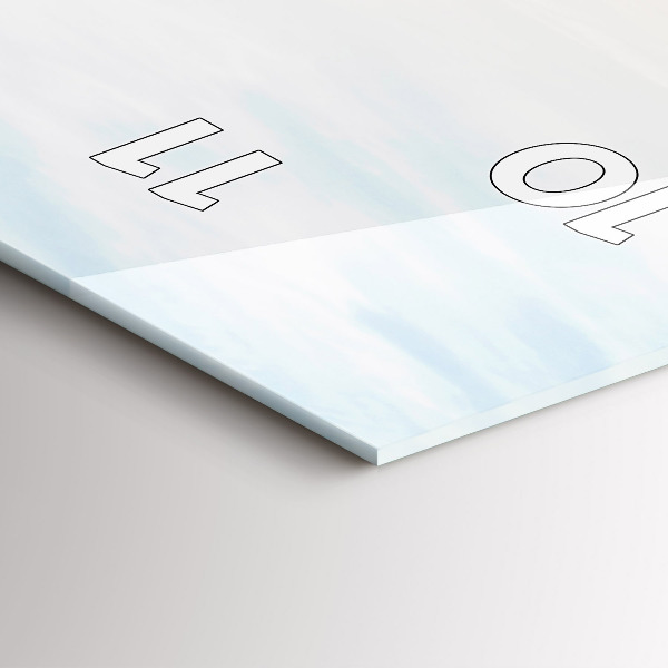 Téglalap alakú üvegóra Naplemente a tenger felett