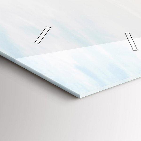 Téglalap alakú üvegóra Naplemente a tenger felett