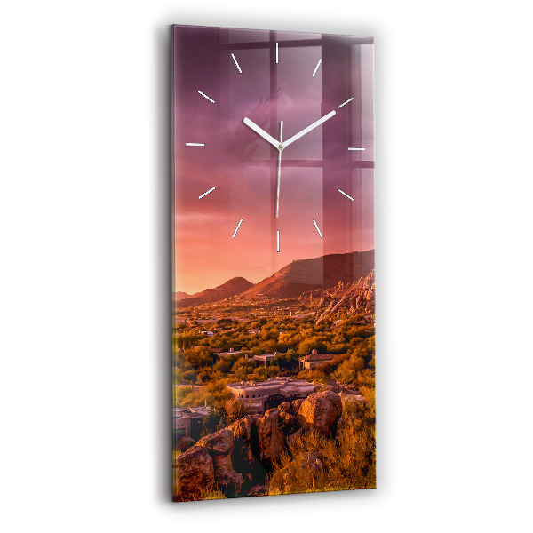 Téglalap alakú üvegóra Észak-Scottsdale naplemente