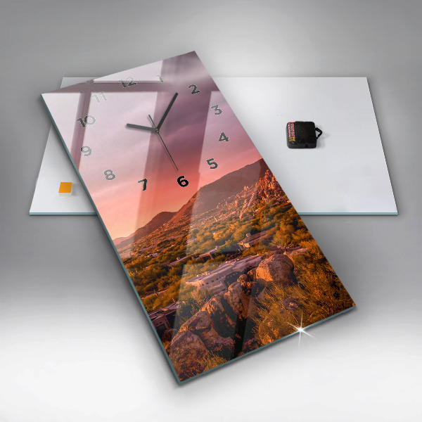 Téglalap alakú üvegóra Észak-Scottsdale naplemente