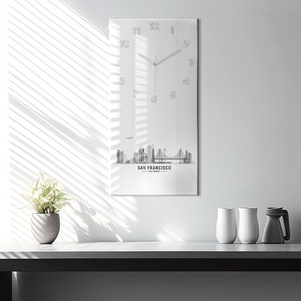 Téglalap alakú üvegóra San Francisco Skyline