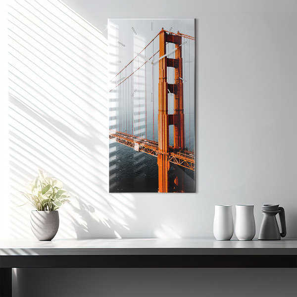 Téglalap alakú üvegóra Golden Gate híd