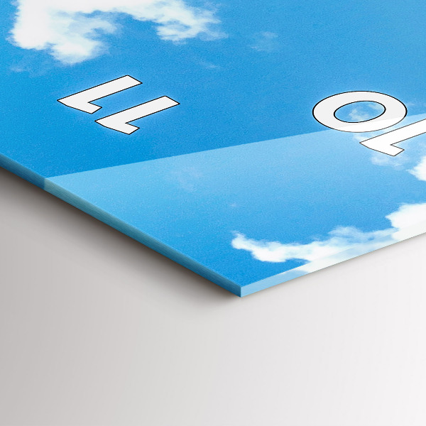 Téglalap alakú üvegóra Sziklás táj