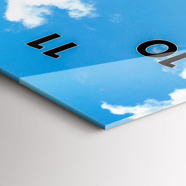 Téglalap alakú üvegóra Sziklás táj