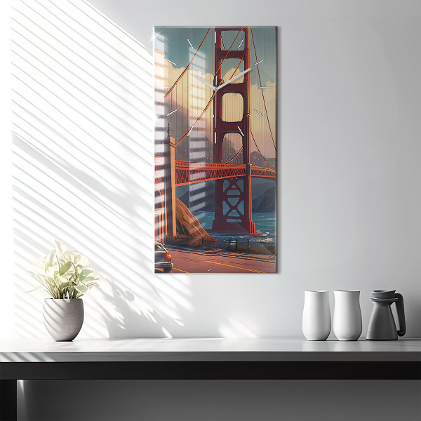 Téglalap alakú üvegóra San Francisco híd