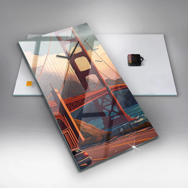 Téglalap alakú üvegóra San Francisco híd