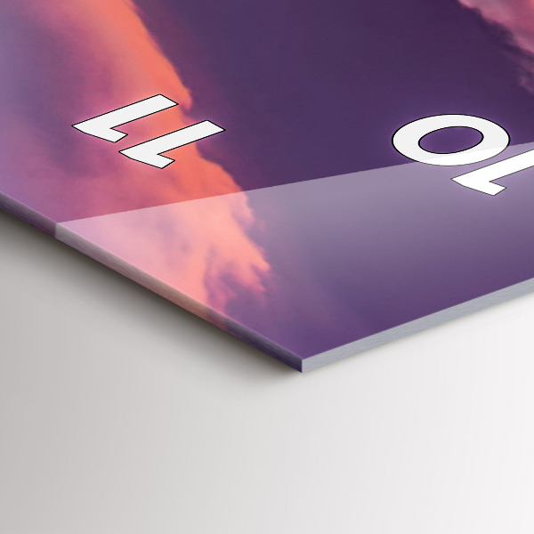 Téglalap alakú üvegóra Napkelte Kalifornia