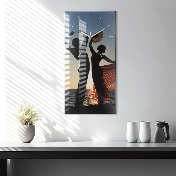 Téglalap alakú üvegóra Spanyol tánc a tengeren