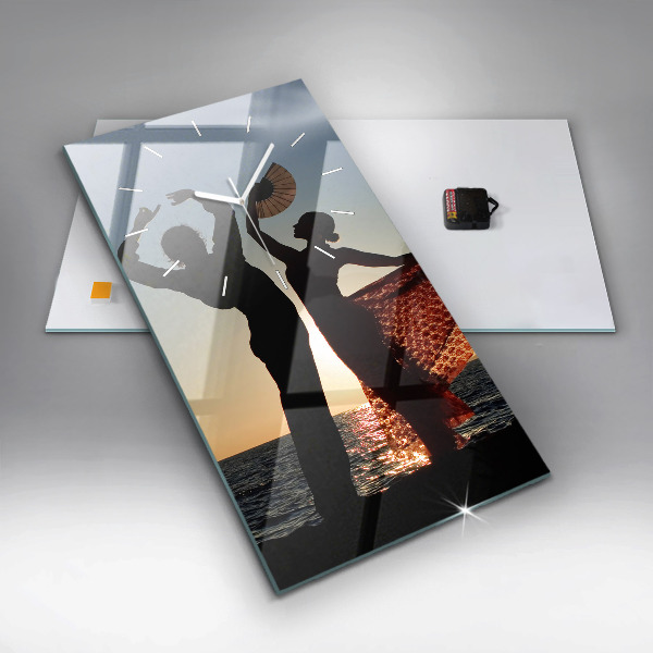 Téglalap alakú üvegóra Spanyol tánc a tengeren