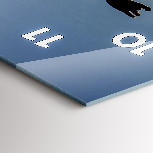 Téglalap alakú üvegóra Spanyol tánc a tengeren