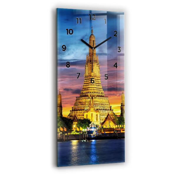Téglalap alakú üvegóra Templom Bangkokban, Thaiföldön