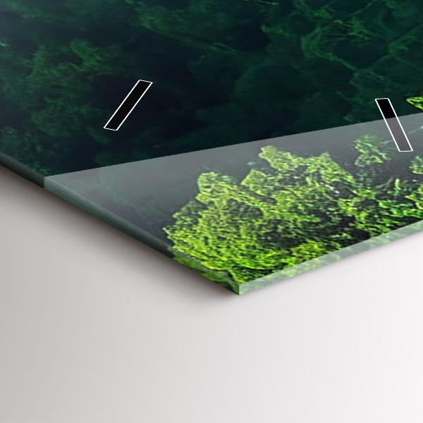 Téglalap alakú üvegóra Thaiföld természeti tája