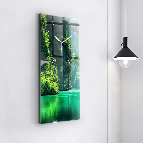 Téglalap alakú üvegóra Thaiföld természeti tája