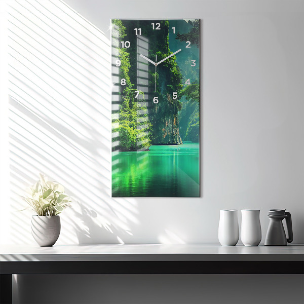 Téglalap alakú üvegóra Thaiföld természeti tája