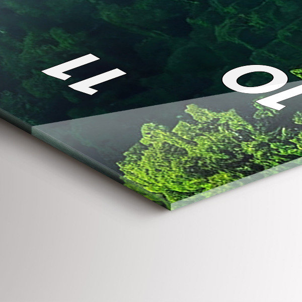 Téglalap alakú üvegóra Thaiföld természeti tája