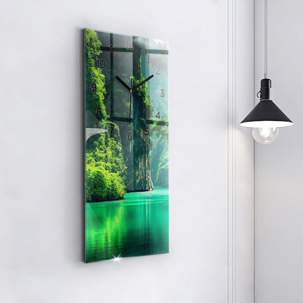 Téglalap alakú üvegóra Thaiföld természeti tája