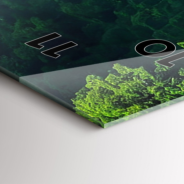 Téglalap alakú üvegóra Thaiföld természeti tája