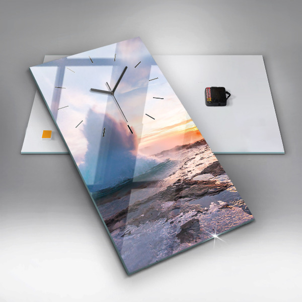 Téglalap alakú üvegóra Gejzír Izland szigetén