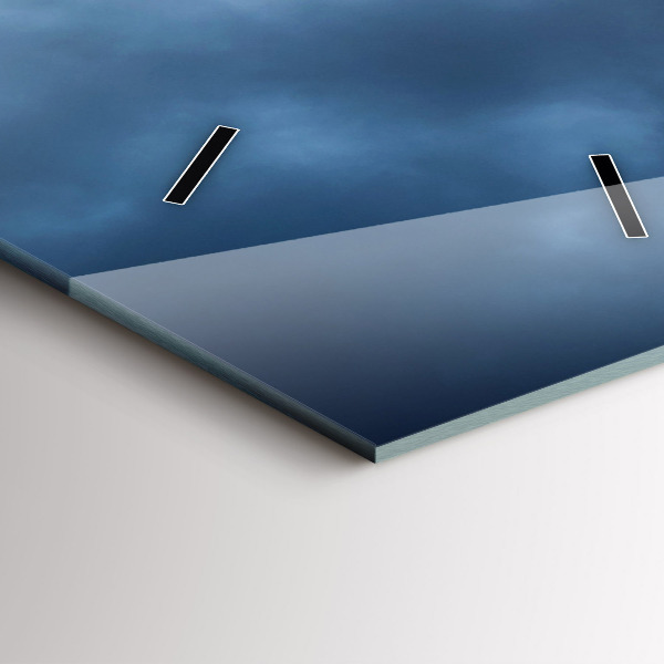 Téglalap alakú üvegóra Táj vízeséssel