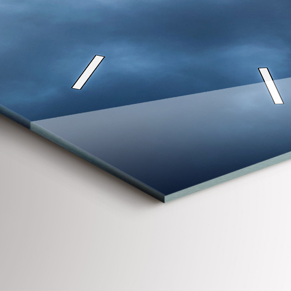 Téglalap alakú üvegóra Táj vízeséssel