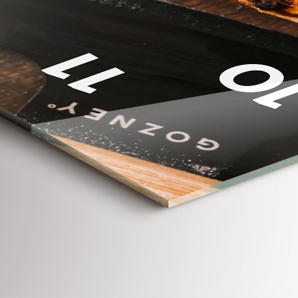 Téglalap alakú üvegóra Olasz pizza