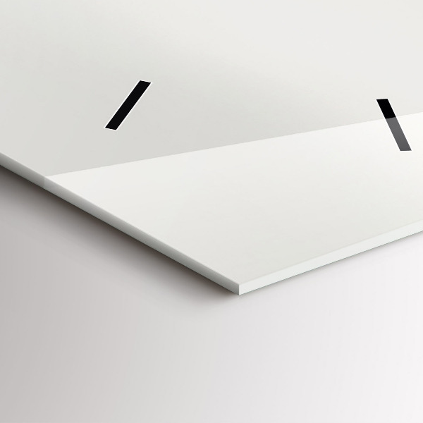 Téglalap alakú üvegóra Erdei táj