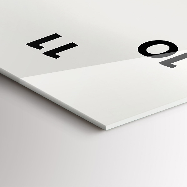 Téglalap alakú üvegóra Erdei táj