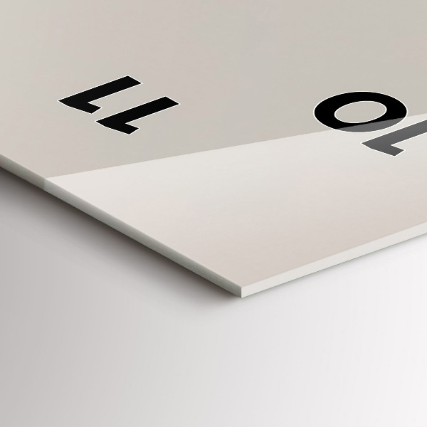 Téglalap alakú üvegóra Absztrakt arany hegyek